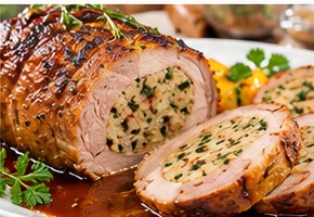 Beispielfoto: Gefüllte Braten