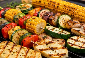 Beispielfoto: Vegetarische Grillspezialitäten